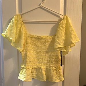 ASTR January Top - Pastel Yellow, S